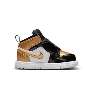 Air Jordan (Sky Jordan) size 4 C Sneakers in Black, Gold, and White NWOT